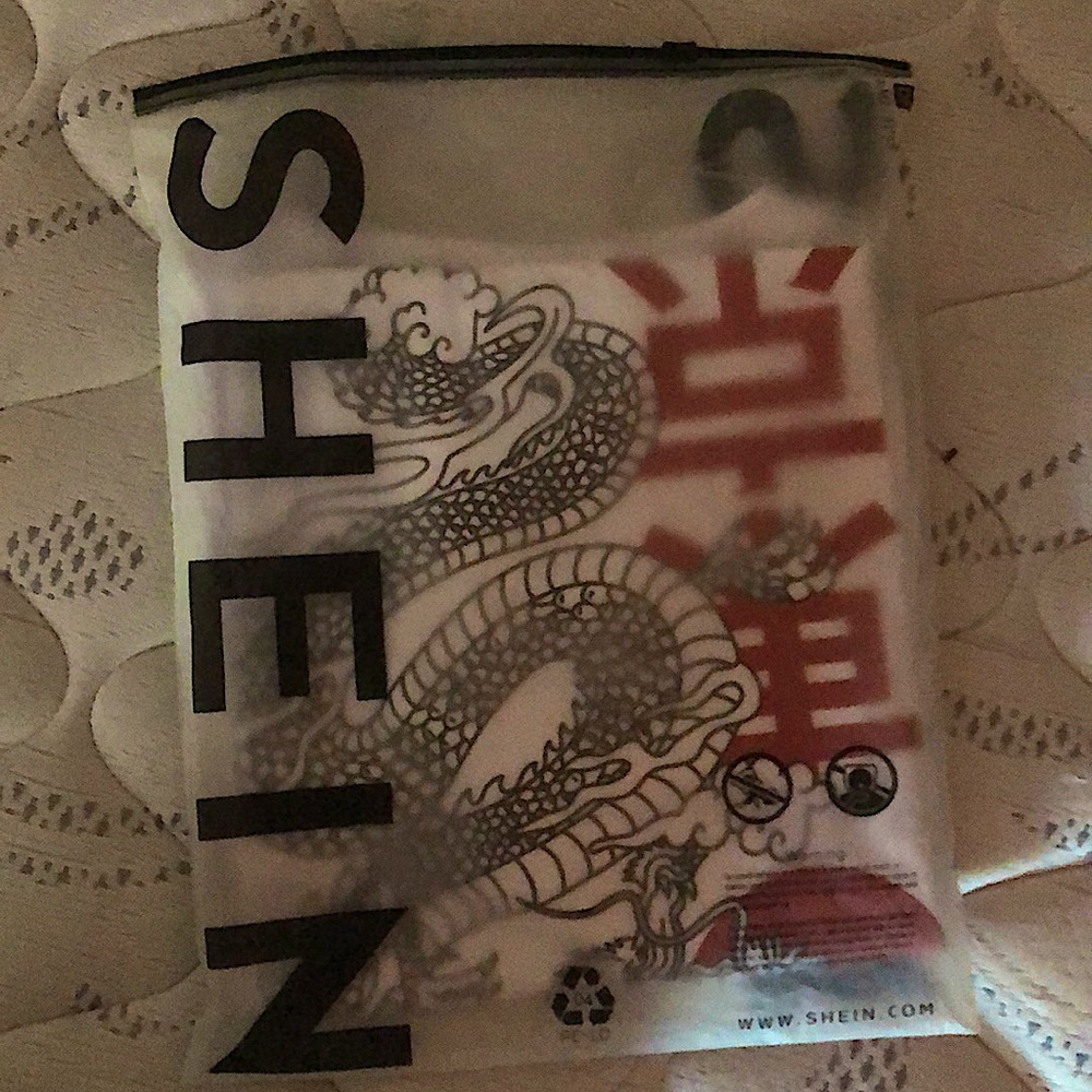 shein dragon graphic tee size small runs big